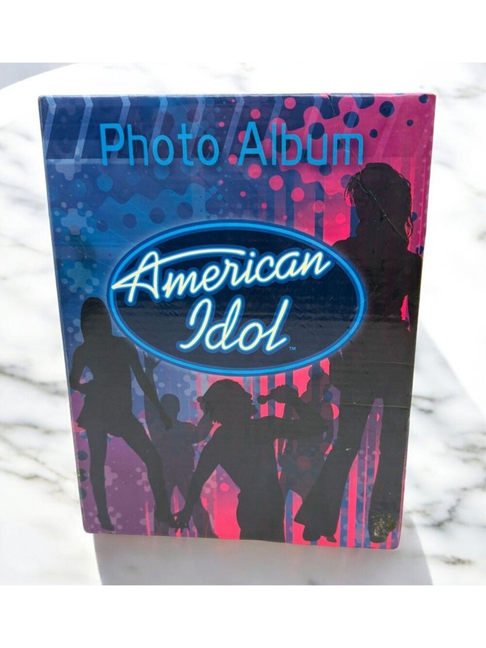 American Idol Photo Album Silhouette Theme Neon Design Holds 150+ Photos 4x6